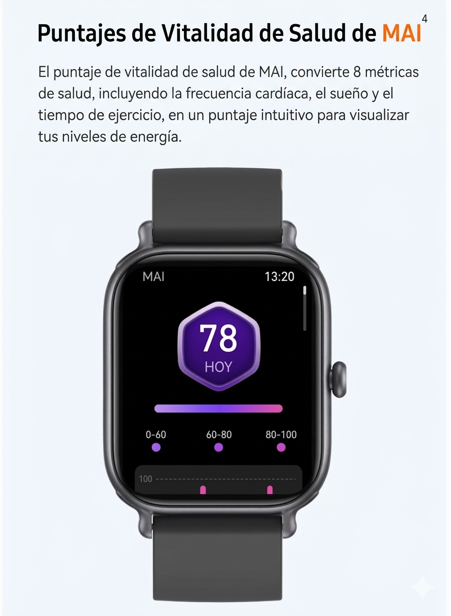 Zyntec Fit Origen — Smartwatch clásico