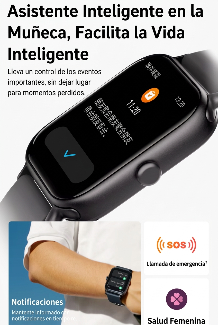 Zyntec Fit Origen — Smartwatch clásico
